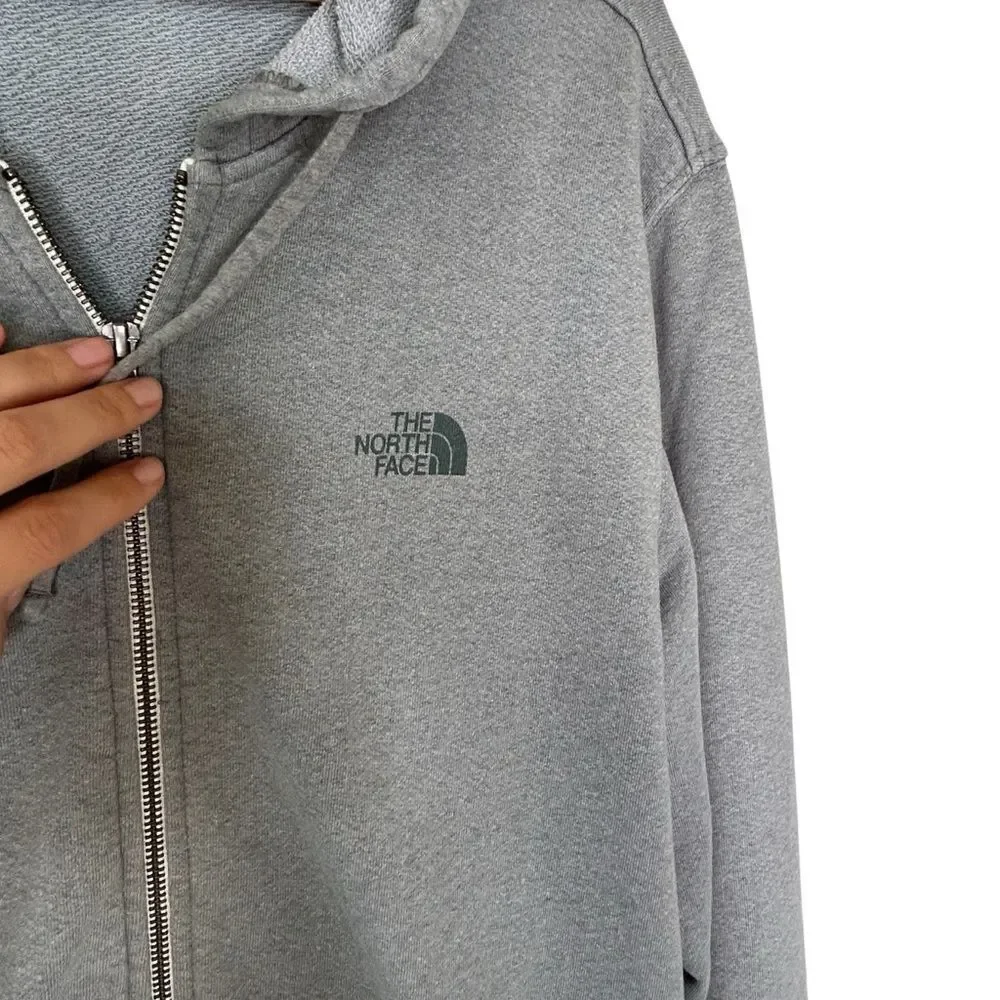 The North Face gray full zip men’s size large hoodie size large
